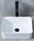 Ceramic Vessel Sink 16x12 Inch For Modern Bathroom Vanity Bowl With A Rock Solid Glaze And Bangin Style Easy Install Drop In Or Undermount