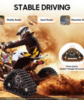 Heavy Duty 23.6 Inch Go Kart Beefed Up Buggy Quad Rear Axle Kit With Wheel Shaft Assembly in action on off-road terrain