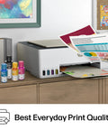 Smart Tank 5000 Wireless All In One Ink Tank Printer With Scanner And Copier, Two Years Of Ink Included on office desk