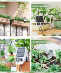 Solar Powered Drip Irrigation System With Automatic Timer For Pots And Indoor Plants in balcony, garden, and vegetable setups.