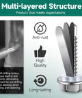 Close-up of 385 Pcs Baddest Self-Tapping Screws Hex Head Size 8 10 12 410 Stainless Steel showing anti-rust and long-lasting features.