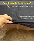 Hand demonstrating water drainage on Replacement Canopy Top For Patio Swing 65x45 75x45 78x47 85x45 Outdoor 2 Or 3 Seater Porch Swing Cover