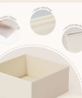 24 Pack Beige Drawer Organizers Zero Drama Storage Setup Foldable Closet Dividers Sort Socks And Basics Quick Now with smooth zipper and reinforced base.