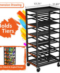 Heavy Duty Rolling Cart Holds A Solid Fifty Spray Paint Cans Built Tough For Double Sided Storage Plus Top Tool Tray with 5 tiers