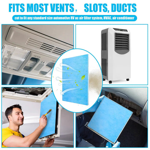 Easy Peasy Install Washable Reusable Air Vent Filter With Adhesive Hook Tape Merv 6 Electrostatic cut to size for HVAC vents and ducts.