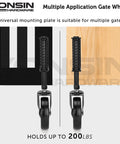 Heavy Duty Spring Loaded Gate Caster With 4 Inch Wheels, 360 Swivel Drag Wheels For Wooden And Metal Gates, Anti Sag Kit