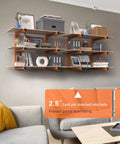 Wall Mounted Lumber Storage Rack With Six Tier System Heavy Duty Wood Organizer For Garage And Workshop 1320 Lb Capacity Built To Last Orange Metal Racks For Indoor And Outdoor Use 4 Pack showcasing lock pin feature