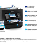 WorkForce Pro WF 4830 Wireless All In One Printer No Fuss Auto Duplex Printing With Copy Scan Fax 50 Page ADF 500 Sheet Tray 4.3 Inch Color Touchscreen Alexa Compatible Black
