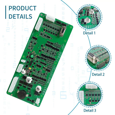Straight Up Knockout Pcb Ecm Circuit Board 121765gt 121765 Alc500 Replacement Genie Boom Lift detailed view of control board components.