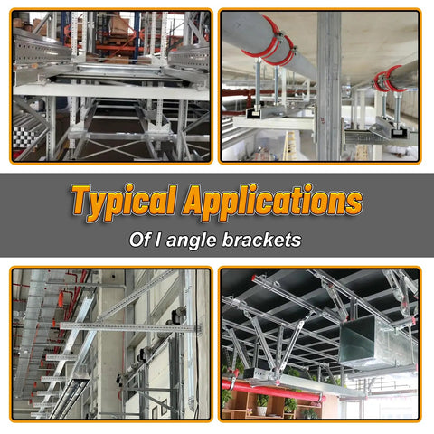 Built Tough As Nails Heavy Duty Welded Corner Braces Ninety Degree Gusseted Fittings For 1-5/8 Strut Channel seen in various applications.