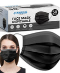 3 Ply Disposable Face Mask With All Day Comfort And Breathable Material shown with box packaging