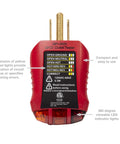 Household Electrical Tester Kit For Do It Yourself Homeowners With Voltage Tester, GFCI Tester showing LED indicators