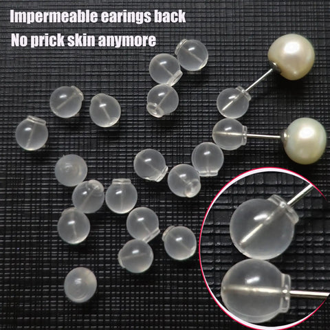 102 Count Comfort Impenetrable Soft Safety Earring Backs Made From TPE Medical-Grade Material Pacifier-Grade, Ultra Comfortable