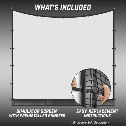 Replacement Simulator Screen For 10 X 8 Foot Range Cage Upgrade Any Style Range Cage To A Full On Simulator Bay installation view