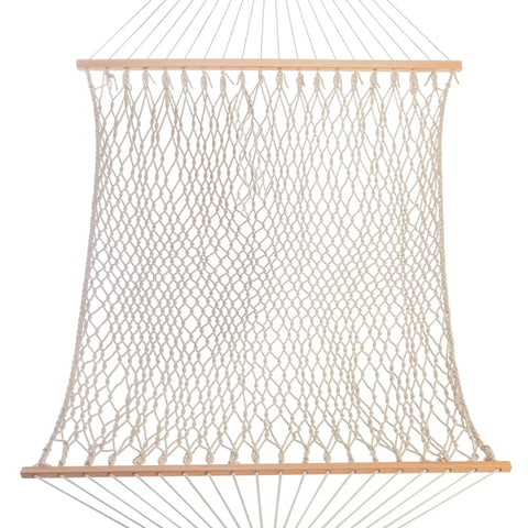 13 Ft Double Cotton Rope Hammock For 2 450 Lb Capacity Free Extension Chains And Tree Hooks Hand Woven Traditional Style