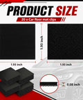 Heavy Duty Car Floor Mat Grippers With Rock Solid Adhesive To Lock Your Interior Rugs In Place No More Slipping Around Just Slap These Bad Boys Down For An Unshakable Hold, 1.93 inch black grip pads.