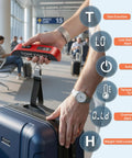 Portable Digital Luggage Scale For Travelers Keep Suitcases Baggage Fee Free And Make Boarding A Breeze Every Time A Solid Ace In The Bag For Airport Weight Checks With One Hundred Ten Pound Max Capacity And Slim Profile, measuring suitcase weight in airport.