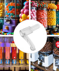 4 Piece Plastic Candy Machine Gear Assembly With Wear Resistant Lever, Universal Gumball and Candy Dispenser Parts Replacement, clear plastic lever