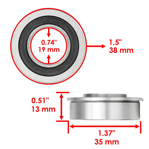 Get Your Rig Back On Track With This Premium Steering Spindle Bushing Kit And Axle Components For John Deere Riding Mowers. 1.5-inch bearing.