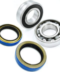 Badass Deck Spindle Bearing Rebuild Kit Featuring C3 High-Speed Bearings with heavy-duty seals and grease for lawn mowers.