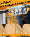 Kickass Cordless Brad Nailer And Staple Gun Combo Set Featuring 20v Power Compatibility with detailed inner workings.
