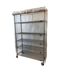 Tough As Nails Mesh Shelving Cover Keeps Your Setup Slick And Dustproof While Giving You Straight Up Great Visibility fits 36x14x54 inch wire rack.
