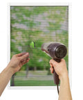 Window Screen Repair Kit Patch 5 By 7 Inch Silver Gray DIY Quick Fix For Tears And Rips In Screens applied with hair dryer