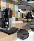 Super Smooth Kitchen Appliance Slider Caddy Saves Counter Space For Coffee Makers Toasters Air Fryers And Mixers With Silent Glide No Brainer Mobile Kitchen Storage Rig featuring a coffee maker on a black slider tray.