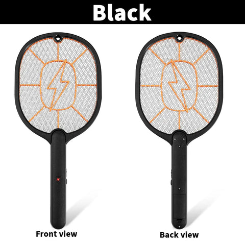 Front and back view of Two Pack Beast Mode High Voltage Bug Zapper Racket For Mosquitoes And Flies With Large 45x20 Cm Head Safe Protective Mesh