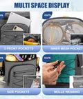 Leak Proof Insulated Backpack Cooler For Men And Women 36 Can Soft Cooler Backpack with multi space display of pockets