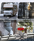 Pipe Heating Cable For Freeze Protection Keeps Water Flowin In Metal And Plastic Pipes 120V 5W Per Ft 50 Ft Length collage