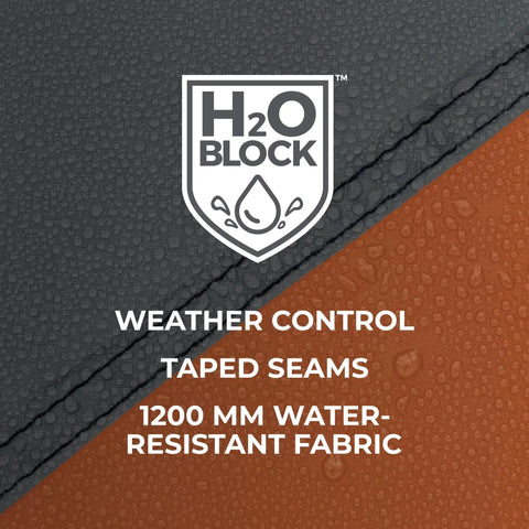 H2O Block technology on the Spacious 12 Person Cabin Tent For Family Camping With Multiple Rooms Carry Bag Weather Resistant Design