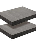 Top Shelf Polyethylene Foam Sheets For Custom Gear Inserts And Camera Equipment Cushioning Heavy Duty Black Craft Pad With No Fuss Trimming Slick Packing Material That Gets The Job Done Pack Of Two stacked black foam sheets showing dense layering.