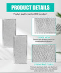 2 Pack Ice Maker Air Filter 040002435 Replacement For Manitowoc Aluminum Air Filter showing dense mesh and sturdy frame