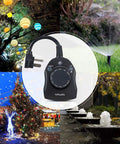 Heavy Duty Outdoor Christmas Light Timer Featuring Dusk to Dawn Sensor Technology and All Weather Waterproof Construction Hella Snug Fit 2 Grounded Outlets Rated at 15 Amps plus Half HP Draw Adjustable Countdown Modes 2 Pack Set for Holiday Decor with rotary dial and dual outlets.