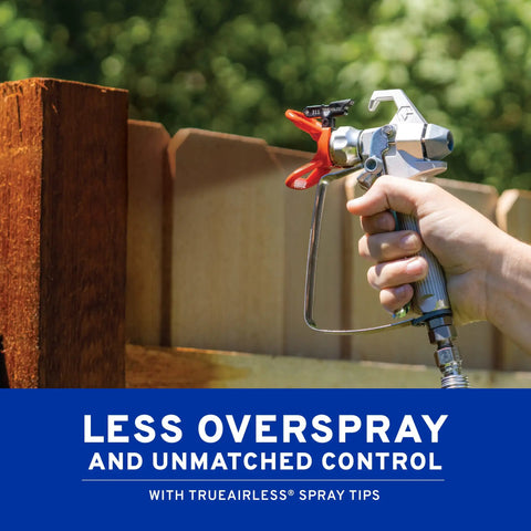 Zero Sweat Heavy Duty Airless Paint Sprayer With Adjustable Pressure Control Spray Unthinned Stains in hand spraying fence.