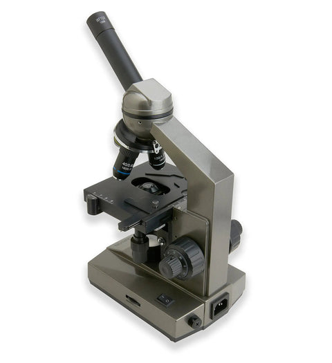 Starter Grade 100x To 1000x Compound Microscope For Students With Mechanical Stage 360 Degree Rotatable Head All Glass Optics