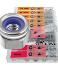 Gotta Have This Nylon Insert Lock Nut Kit With 180 Pieces Dual Scale Metric And Imperial Nuts In Stainless Steel 304 Case