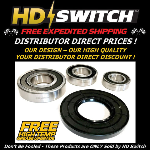Heavy Duty Tub And Spinner Rebuild Kit With Robust Bearings With Hi Temp Grease And Gasket Seal Compatible With Epic Series Front Load Washer image showing premium bearings and gasket seals.