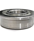 Four Pack Precision Ground Super Duty Front Wheel Caster Bearings With High Temperature Synthetic Grease For Heavy Machinery And Cart Wheels, steel roller close-up.