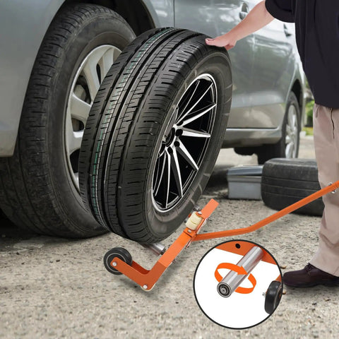 Badass Heavy Duty Tire Wheel Dolly That Swallows Up To 330 Pounds Of Massive Truck Tires Without Breaking A Sweat While Keeping Your Auto Shop Operations Smooth And Reliable, moving truck tires.