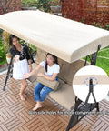 All Weather Outdoor Swing Canopy Replacement Cover For 2 To 3 Seater Patio Garden Porch Swing No Fuss Fit 600D Waterproof