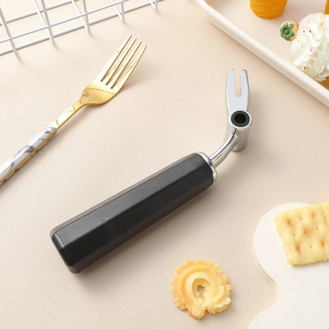 Pro Grade Ice Cream Machine Lever Replacement Handle Accessory With High Precision For Ice Cream Makers Durable Plastic And Metal Build A Handy Kitchen Upgrade on beige surface with fork and snacks