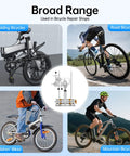 Beast Wheel Truing Stand for 10 to 29 Inch Bike Wheels with 3 Precision Gauges used on various bike types.