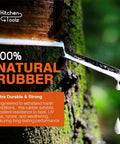Image showing extraction of 100% natural rubber used in Heavy Duty Rubber Bungee Cords With Hooks, 24 Inch Adjustable, 50 Pack