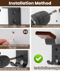 Installation method for Badass Solid Wood And Steel Motorcycle Helmet Holder Wall Mount 4 Pack heavy duty bike helmet rack.