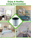 LV-H133 Replacement Filter Kit For Levoit Tower Air Purifier in various home settings, highlighting air purification benefits.