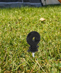 51-Count Wood Post Screw-In Electric Fence Insulators With Socket Installation Tool Farm Ready Durable Black PP And Carbon Steel Sun Resistant And Secure Wire Holding For Livestock on grass