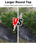 Heavy Duty Six Inch 8 Gauge Galvanized Landscape Staples For Lawn And Garden securing weed barrier fabric around plants.