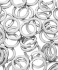 Premium Professional Grade Stainless Steel Spring Lock Washers Hella Durable 100 Piece M8 Split Ring Hardware Fastener Pack close-up view